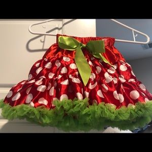 NWOT Satin Ruffled Little Girls Skirt